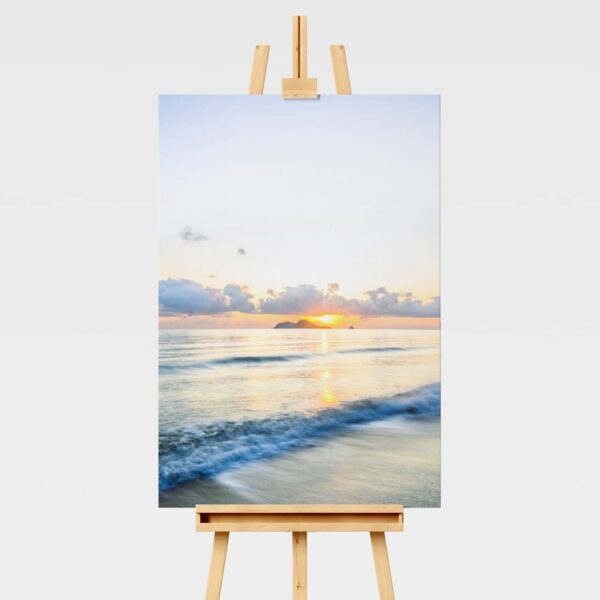 Sunrise print at the beach with a long exposure