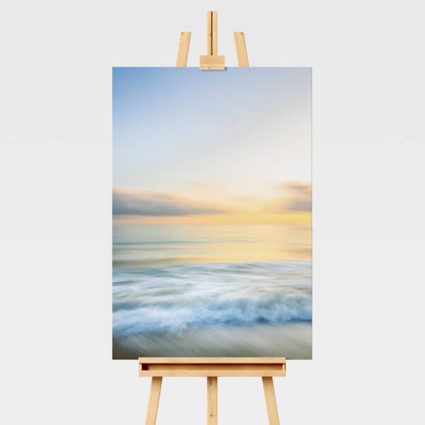 Sunrise print at the beach with a long exposure