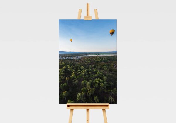 Hot air balloon landscape print in Far North Queensland, Australia