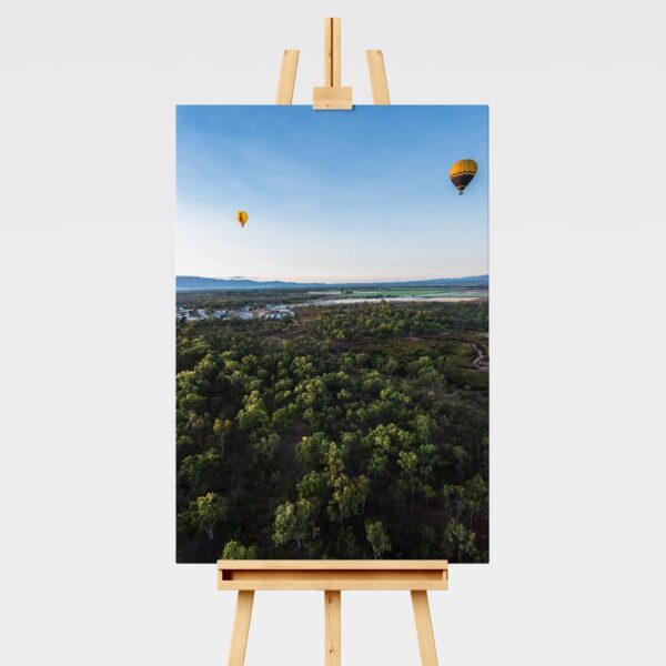 Hot air balloon landscape print in Far North Queensland, Australia