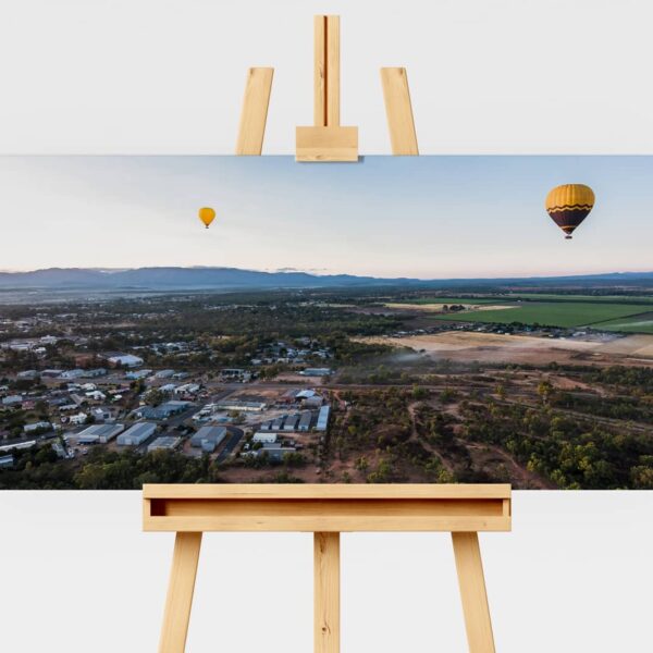 Landscape print, hot air balloons over the Tablelands in FNQ, Australia
