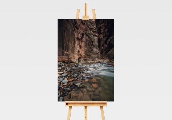 Long exposure landscape print of The Narrows at Zion National Park