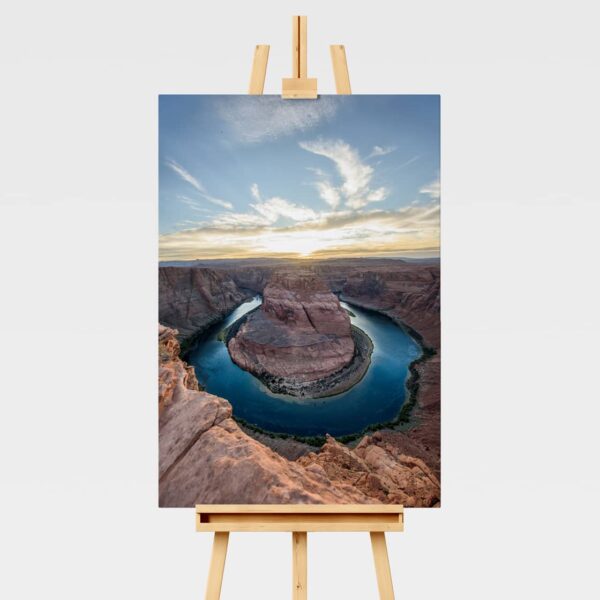 Landscape print of sunset at Horseshoe Bend in Arizona
