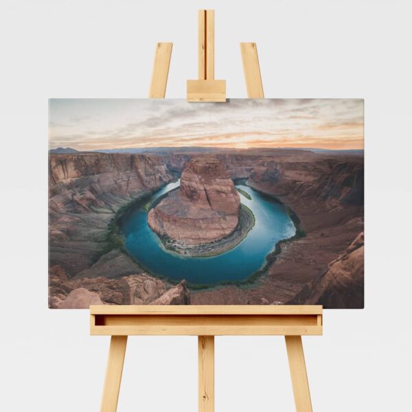 Landscape print of sunset at Horseshoe Bend in Arizona