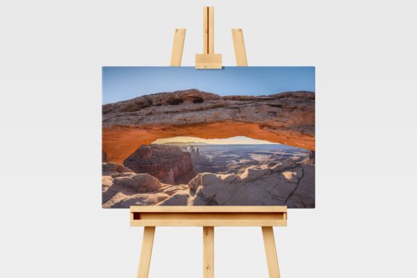 Landscape print of Mesa Arch at sunrise in Canyonlands National Park